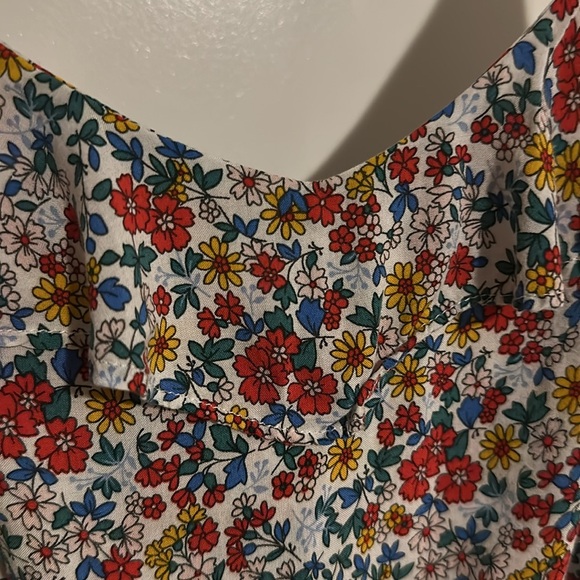 ETAM | Flirty Micro Floral Viscose Sundress with Low Black and Ties - Picture 4 of 11